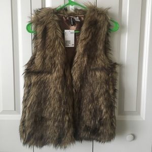 H&M fur vest